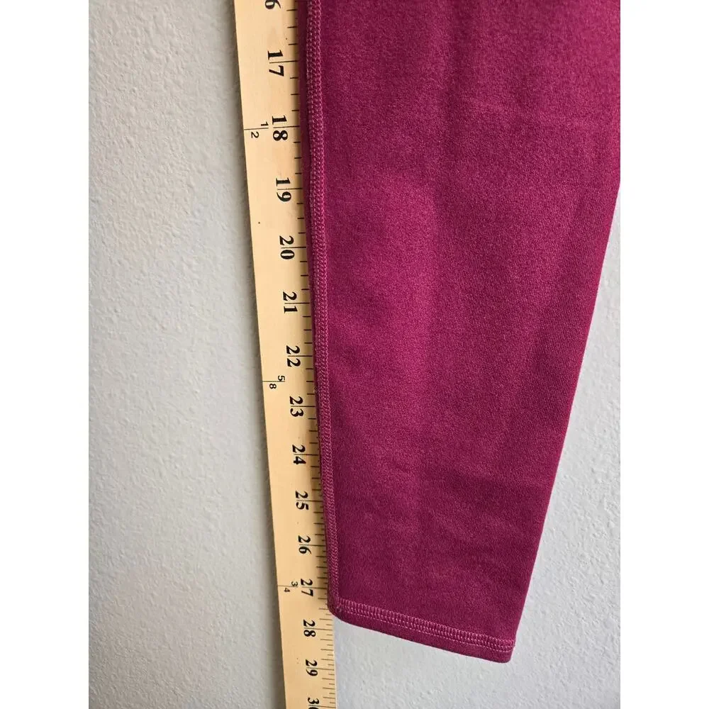 Alo Yoga High Waist‎ Airbrush Leggings Size S Berry Maroon Athletic